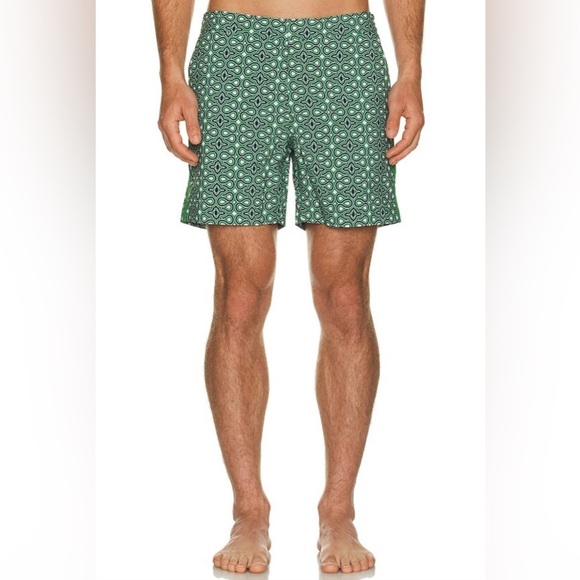 Fair Harbor Men’s The Sextant Trunk in Green Sheri Size: 36 - Picture 1 of 6
